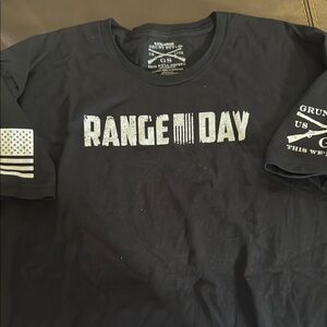 Grunt Style Black Short Sleeve Tee with Range Day Graphic